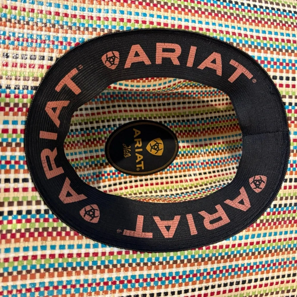Kid’s Ariat Multicolor Woven Straw Western Cowboy Rodeo Hat